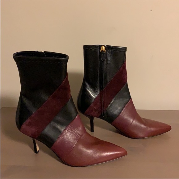Diane Von Furstenberg Suede and Leather Booties - Women’s Size 7.5 - Picture 4 of 4
